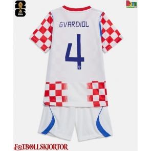 Kroatien Josko Gvardiol #4 Hemmakläder Barn VM 2026 Kortärmad (+ Korta byxor)